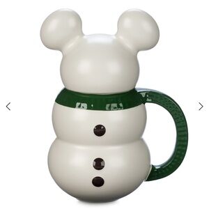 NWT Disney Mickey Stoneware Mug with Lid